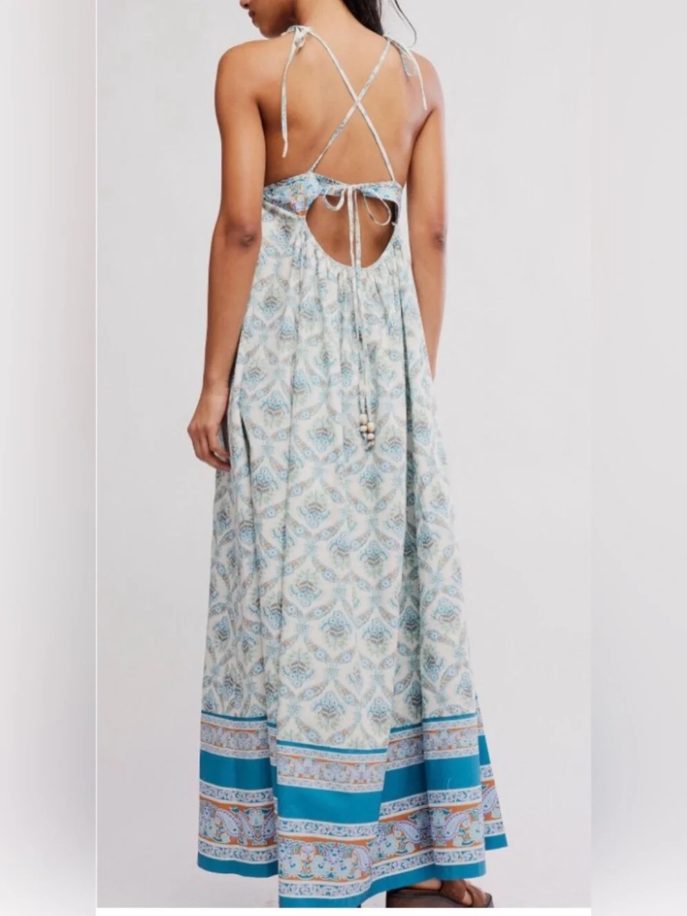 Free People Sorrento Stroll Print Maxi Dress Size Medium